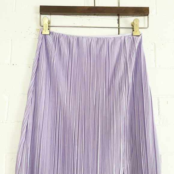 VICI Mckinley Plisse Midi Skirt Lavender Small S - Picture 5 of 12